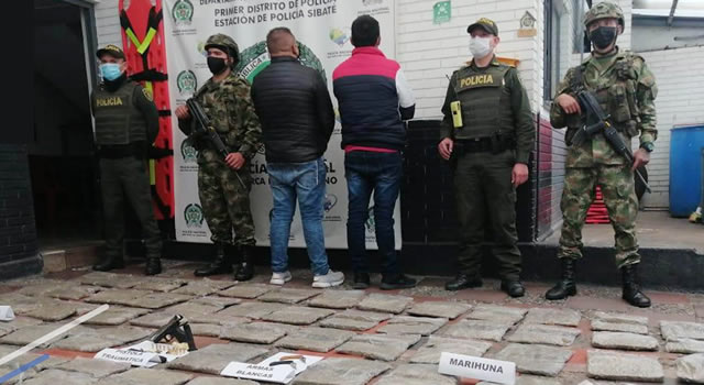 Cae cargamento de marihuana en Sibaté, Cundinamarca
