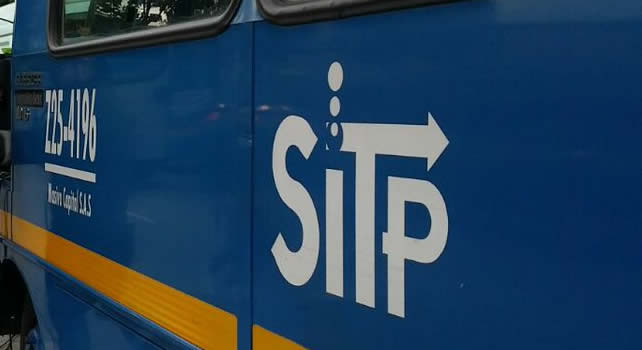 Atraco masivo a un bus del SITP en Bogotá