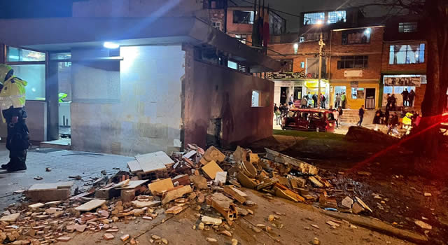 Explosión en CAI de Arborizadora Alta, Ciudad Bolívar, Bogotá