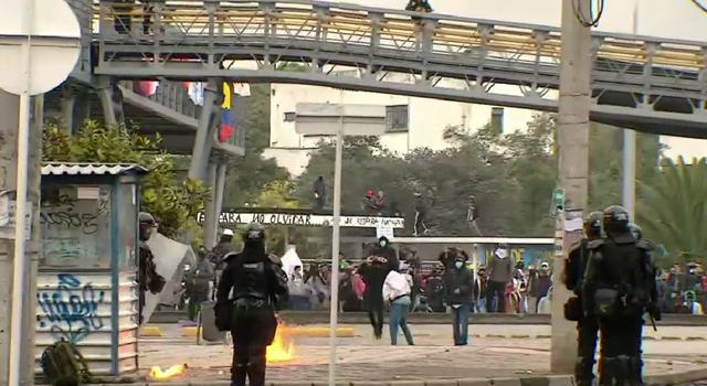 Jornada de movilizaciones en Bogotá fue permeada por el vandalismo