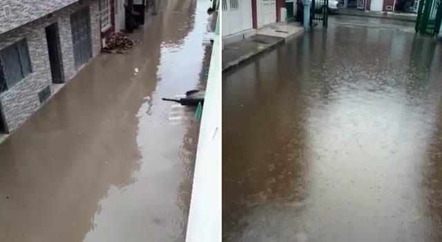 Por fuerte aguacero, colapsó alcantarillado en Soacha