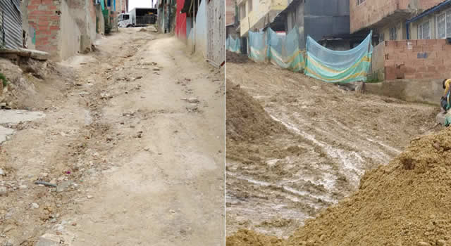 Obra del acueducto abandonada en Soacha, Ciudadela Sucre
