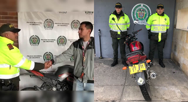 Policía recuperó dos motos hurtadas en Bogotá