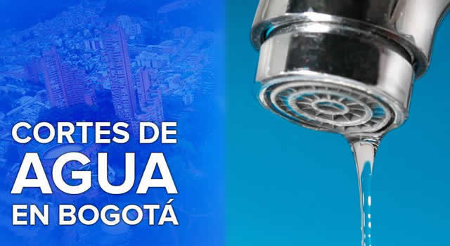 Cortes de agua en Bogotá, este jueves se suspenderá el servicio en algunos barrios