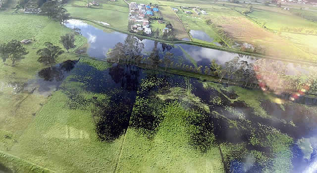 Atención, se desbordó el río Bogotá en cuatro municipios de Cundinamarca