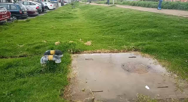 Se solucionó escape de agua en Nuevo Portalegre, Soacha