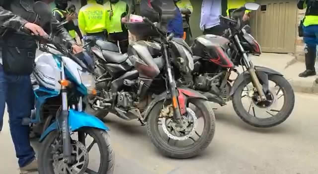 Así fue que la Policía Metropolitana de Soacha recuperó tres motos robadas