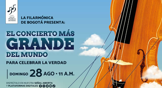 Este domingo la Filarmónica de Bogotá presenta 'El Concierto Más Grande del Mundo'