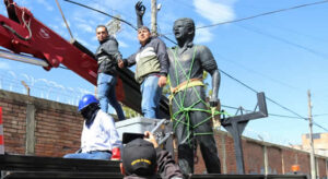 Estatua de Luis Carlos Galán se trasladó del parque de Soacha