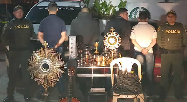 Cayó banda que saqueó la iglesia de Chipaque, Cundinamarca