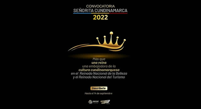 El Instituto Departamental de Cultura y Turismo (Idecut), abrió convocatoria hasta el próximo 14 de septiembre para escoger a las reinas que irán como embajadoras en los reinados nacionales de la Belleza y del Turismo por el departamento de Cundinamarca.