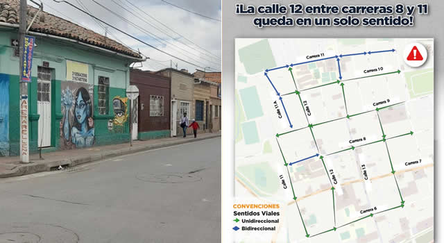 Cambio de sentido de la calle 12 del centro de Soacha 