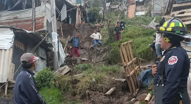 Comenzó el invierno y ya se presentaron deslizamientos de tierra en Soacha