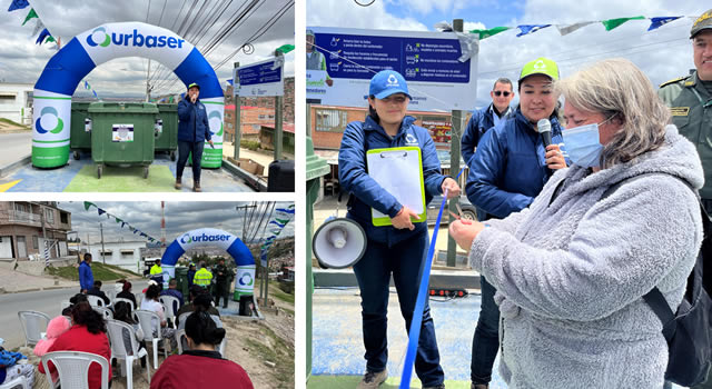 Urbaser entrega puntos contenedorizados en Soacha