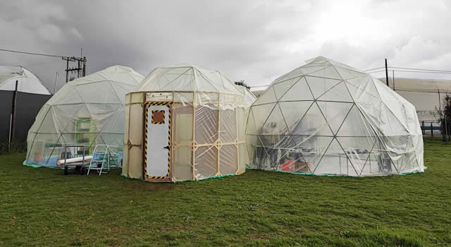 Mujeres en la misión análoga espacial en Chía, Cundinamarca