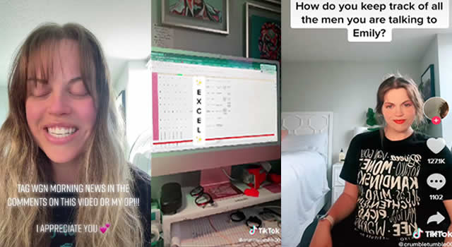 Una mujer se vuelve viral en TikTok al mostrar el ´rastreador de citas´ que creó en Excel para calificar sus citas amorosas; quiere encontrar al hombre perfecto.