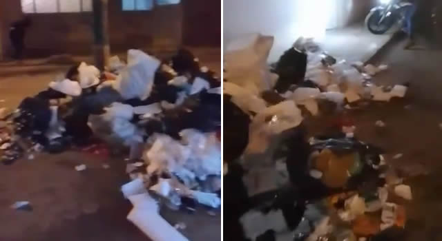 Basura invade entrada de una vivienda en barrio Ricaurte de Soacha