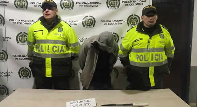 Capturan cuatro delincuentes en Tocancipá, uno era buscado en Zipaquirá, Cundinamarca