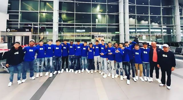 Club deportivo Olympia de Soacha que participa en torneo internacional en México