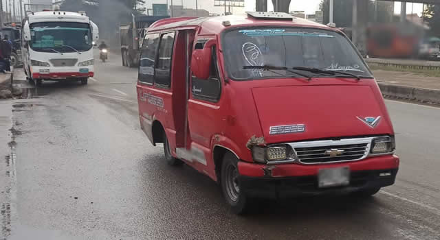 Atraco a pasajeros de un colectivo de Soacha