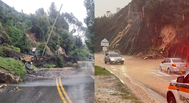 Muere una persona tras derrumbes e inundaciones en La Calera, Cundinamarca