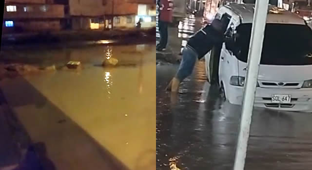 Inundaciones en Soacha, así quedaron varios sectores tras el fuerte aguacero del martes