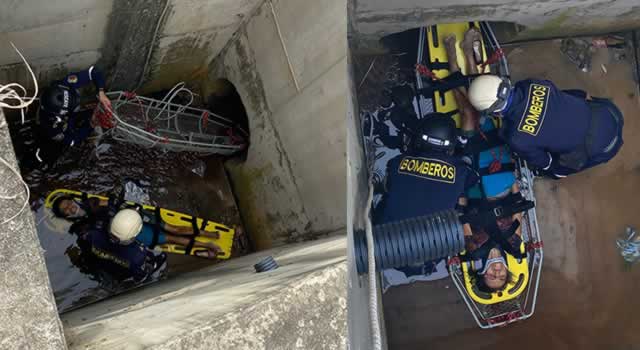 La familia de la mujer la habían reportado como desaparecida porque no había llegado a su hogar, pues duró dos días atrapada dentro de alcantarilla en Barrancabermeja, Santander.