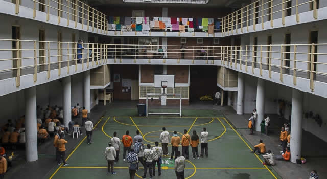 la Picota se iba de fiesta en el pabellón de extraditables