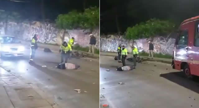 Accidente entre bus del Sitp y motocicleta dejó un muerto en Bogotá