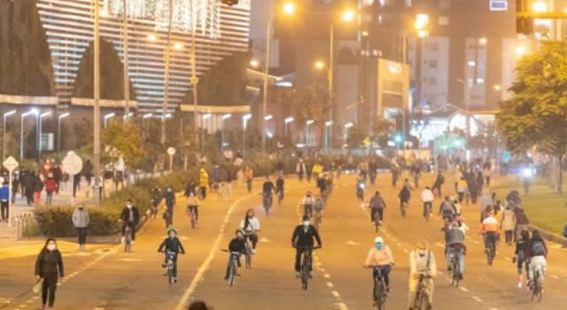 Este jueves hay ciclovía nocturna en Bogotá
