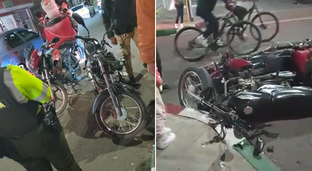 Grave accidente entre dos motos en Bosa