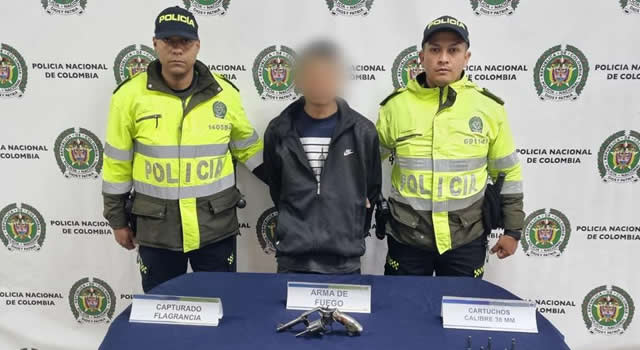Capturan sujeto que intimidaba a sus víctimas con arma de fuego