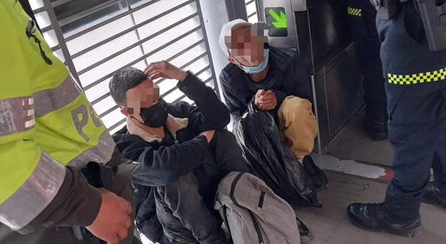 Caen dos peligrosos delincuentes que robaban en Transmilenio