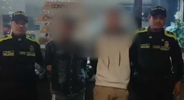 Detienen a dos sujetos mientras robaban un local en Teusaquillo