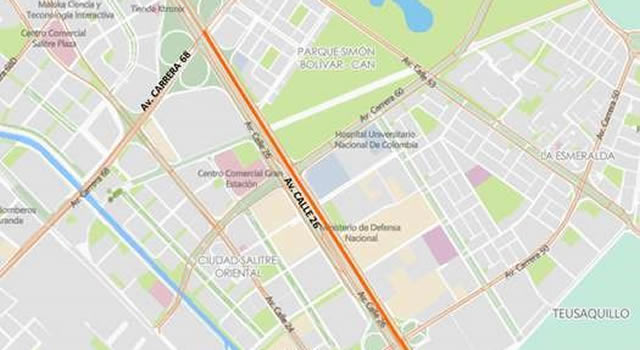 Cierran carril exclusivo de Transmilenio en la calle 26