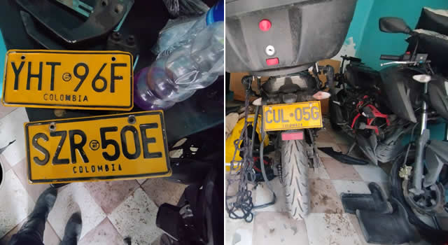 Encontraron un desguazadero de motos en Patio Bonito, había partes de más de 20 vehículos