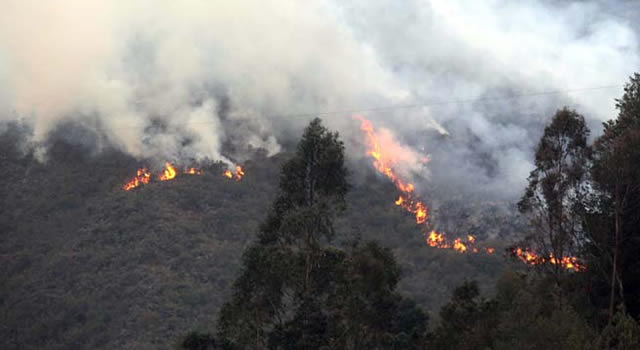 Alerta naranja por incendios forestales en Cundinamarca