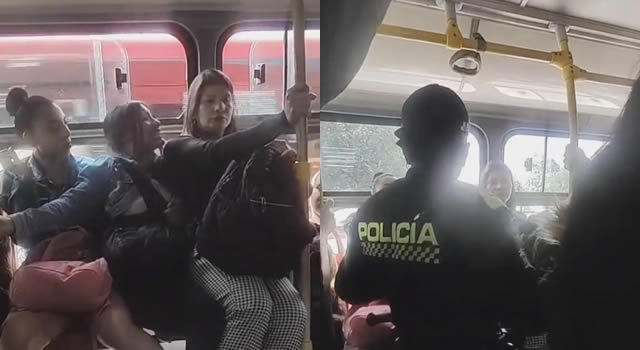 Nuevo escándalo entre dos mujeres por una silla en Transmilenio