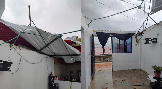 Ayuda para los damnificados del vendaval y aguacero del pasado jueves en Soacha