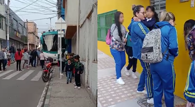 Accidente de un bus escolar en Soacha por poco causa una tragedia