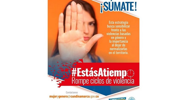Inicia campaña #EstasAtiempo con el ánimo de frenar la violencia de género