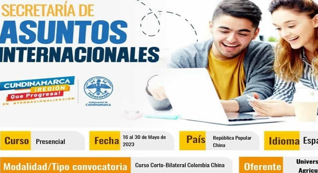Cundinamarqueses podrán estudiar en China gracias al seminario de 'Juncao'
