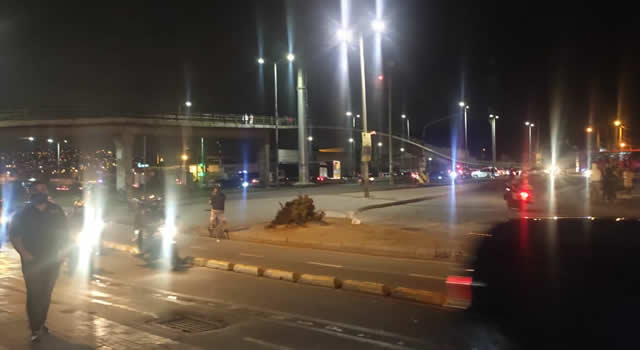 Accidente de tránsito en Soacha por el choque entre un motociclista y un vehículo