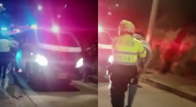 Ladrones se robaron una camioneta en Bogotá, se volcaron y Policía los capturó