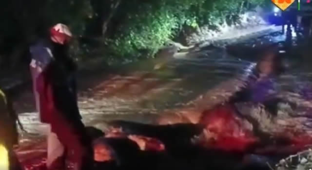 desbordamiento de la Quebrada El Tigre