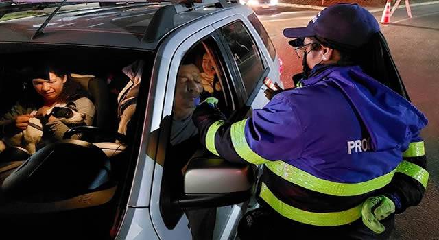 Controles de alcoholemia en Cundinamarca por el Día de la Madre