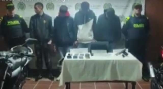 Cayó una banda de motoladrones que atracaba a menores de edad en Bogotá