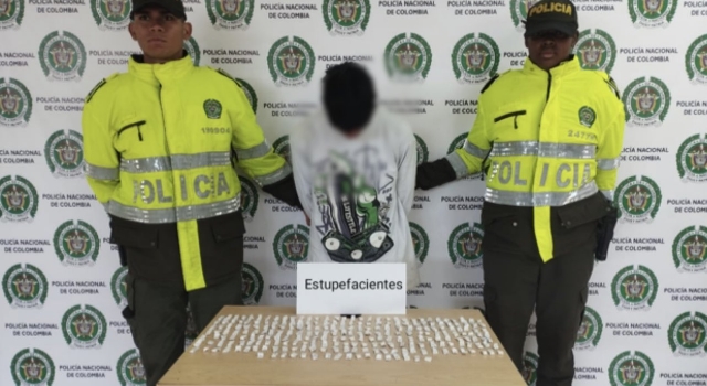 Capturan un joven de 23 años acusado de traficar drogas en la comuna 4 de Soacha