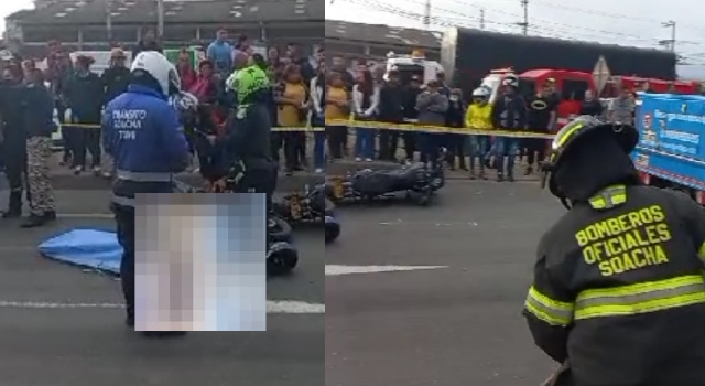 Accidente de tránsito cobró la vida de una mujer en Soacha