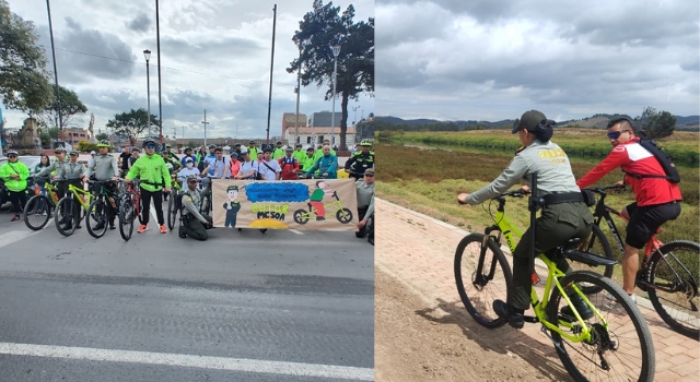 Policía realizó ciclo paseo turístico en Soacha